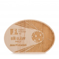 Dřevěná plaketa masiv s laserovým gravírováním, 200x110mm