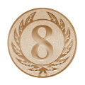 Emblém číslice 8, pr. 25 mm, zlato