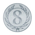 Emblém čísice 8, pr. 50 mm, zlato
