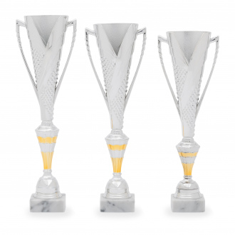 Pohár DESIGN, výška 40 cm, stříbrný/zlatý