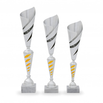 Pohár DESIGN, výška 45 cm, stříbrný/zlatý