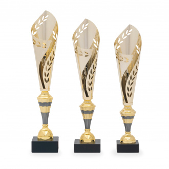 Pohár DESIGN, výška 43 cm, zlatý/stříbrný