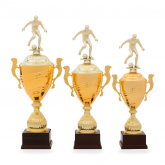 Pohár EDICE FOTBAL, výška 57 cm, zlatý