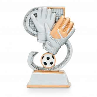 Trofej pro brankáře, výška 15 cm, vícebarevná