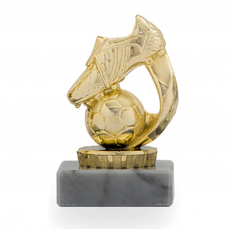 Figurka fotbal, výška 9,5 cm, zlatá