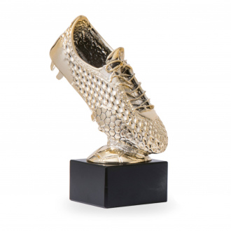 Trofej kopačky v luxusním provedení, výška 18 cm, stříbrná