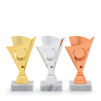 Pohár EKONOM, výška 16 cm, zlatý