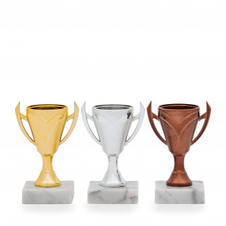 Pohár EKONOM, výška 13 cm, zlatý