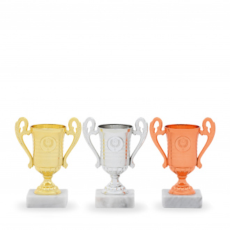 Pohár EKONOM, výška 15 cm, zlatý