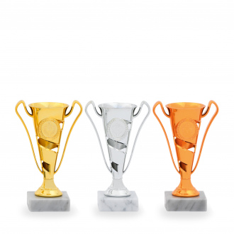 Pohár EKONOM, výška 16 cm, zlatý