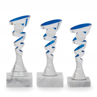 Pohár EKONOM, výška 18 cm, stříbrný/modrý