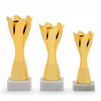 Pohár EKONOM, výška 17 cm, zlatý