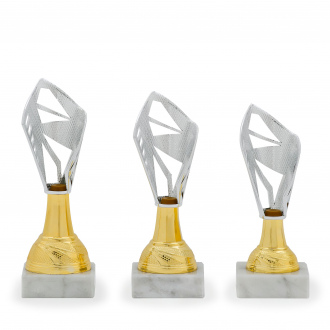 Pohár EKONOM, výška 15 cm, zlatý/stříbrný