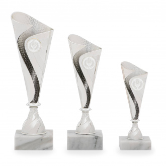 Pohár EKONOM, výška 18 cm, stříbrný