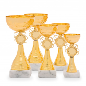 Pohár EKONOM, výška 17 cm, zlatý