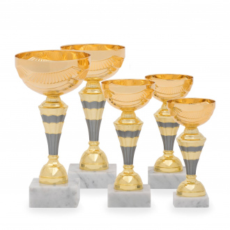 Pohár EKONOM, výška 19 cm, zlatý/stříbrný