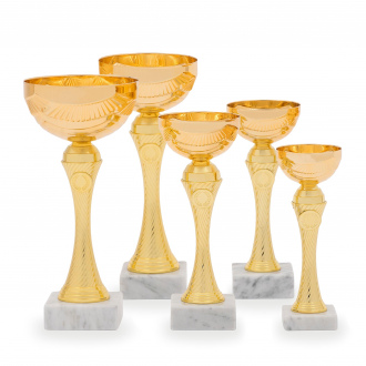Pohár EKONOM, výška 22 cm, zlatý