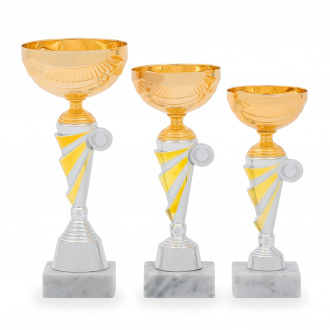 Pohár EKONOM, výška 24 cm, zlatý/stříbrný