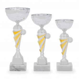 Pohár EKONOM, výška 24 cm, stříbrný/zlatý