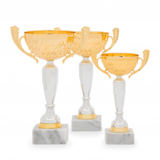 Pohár EKONOM, výška 25 cm, stříbrný/zlatý