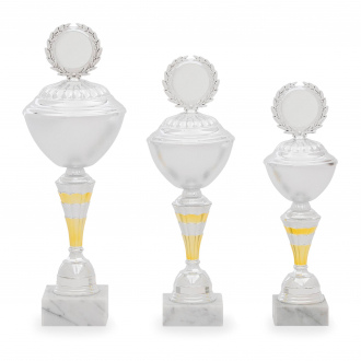 Pohár EKONOM, výška 33 cm, stříbrný/zlatý