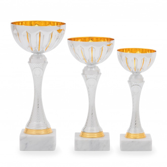 Pohár EKONOM, výška 26 cm, stříbrný/zlatý