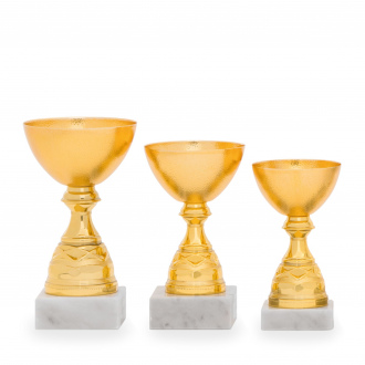Pohár EKONOM, výška 15 cm, zlatý