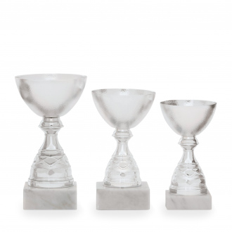 Pohár EKONOM, výška 15 cm, stříbrný