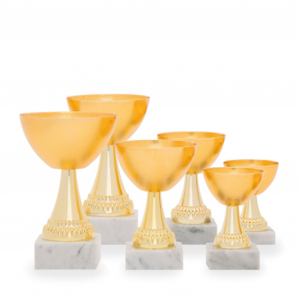Pohár EKONOM, výška 12 cm, zlatý