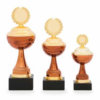 Pohár EKONOM, výška 24 cm, bronzový/zlatý