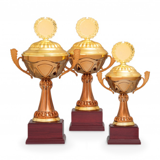 Pohár EKONOM, výška 34 cm, bronzový/zlatý