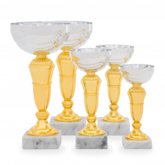 Pohár TROFIX, výška 19 cm, zlatý/stříbrný