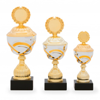 Pohár STANDARD, výška 24 cm, zlatý/stříbrný