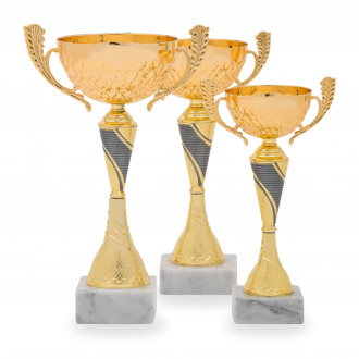 Pohár STANDARD, výška 28 cm, zlatý/stříbrný