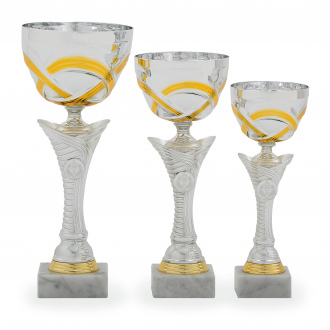 Pohár STANDARD, výška 27 cm, stříbrný/zlatý