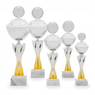 Pohár STANDARD, výška 34 cm, stříbrný/zlatý