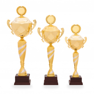 Pohár STANDARD, výška 46 cm, zlatý/stříbrný