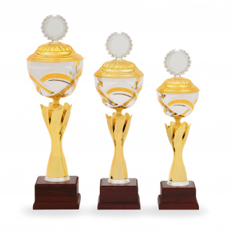 Pohár STANDARD, výška 45 cm, zlatý/stříbrný