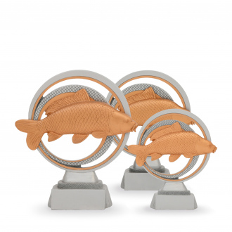 Trofej luxusní, ryba, výška 25 cm, vícebarevná
