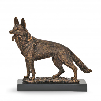 Trofej luxusní, pes, výška 29 cm, vícebarevná
