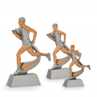 Trofej luxusní, běh muž, výška 15 cm, vícebarevná