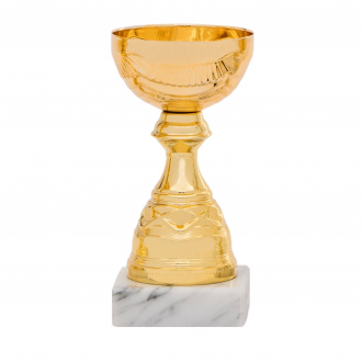 Účastnická cena, výška 14 cm, zlatá
