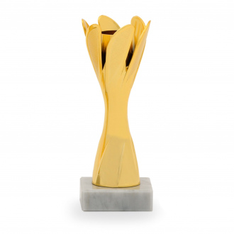 Účastnická cena, výška 17 cm, zlatá