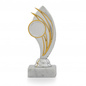 Účastnická cena, výška 14 cm, stříbrná/zlatá