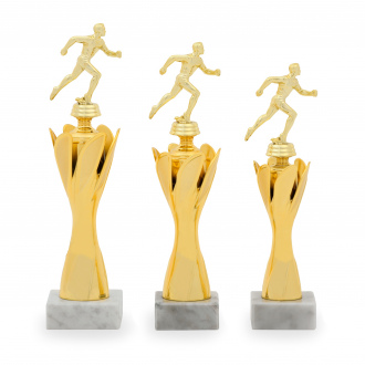 Stojánek na figurku, výška 29 cm, zlatý