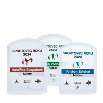 Skleněná plaketa s plnobarevným potiskem, 120x155 mm