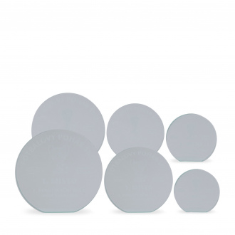 Skleněná plaketa s laserovým gravírováním, 100x95mm