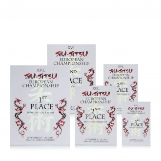 Skleněná plaketa s plnobarevným potiskem, 80x125mm