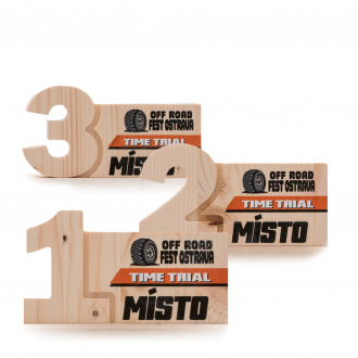 Dřevěná plaketa masiv s plnobarevným potiskem, 200x110mm