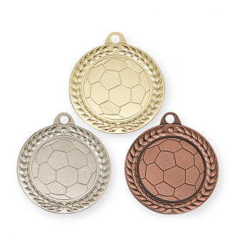 Medaile fotbal, 40 mm, zlatá